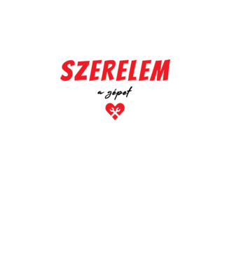 szerelem a gépet minta fehér pólón