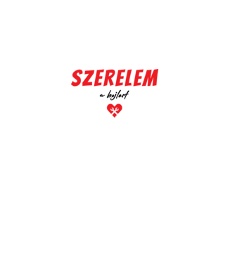 szerelem a bojlert minta fehér pólón