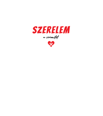 szerelem a számítót minta fehér pólón