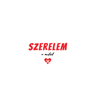 szerelem a motort minta homokszín pólón