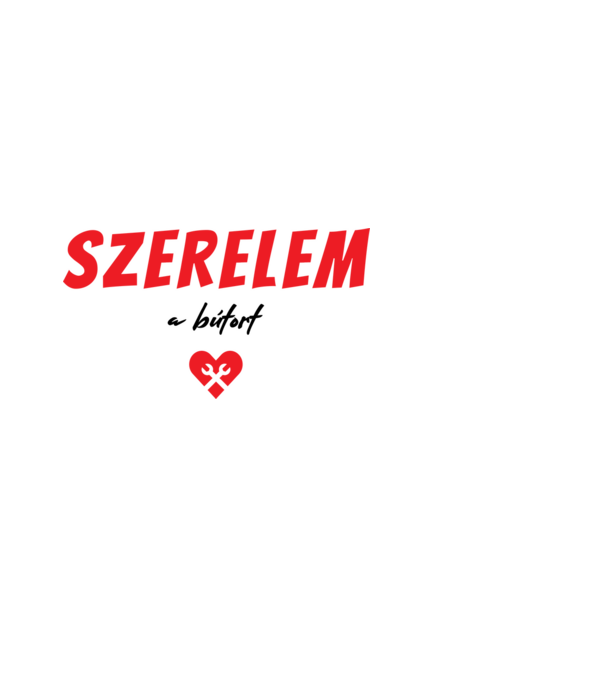 szerelem a bútort minta fekete pólón