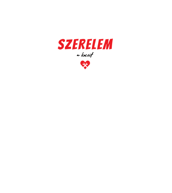 szerelem a kocsit minta fehér pólón