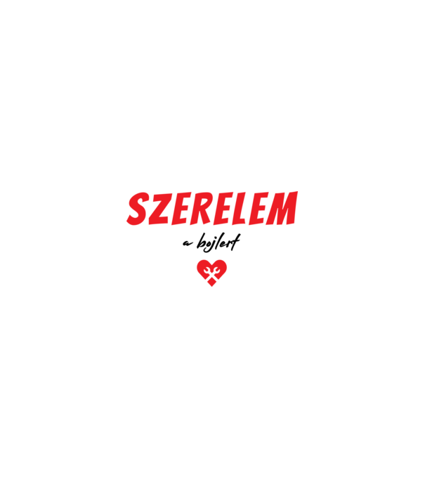 szerelem a bojlert minta homokszín pólón