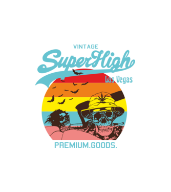 superhigh 2 minta homokszín pólón