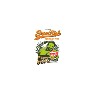 marihuana joe minta sötétzöld pólón