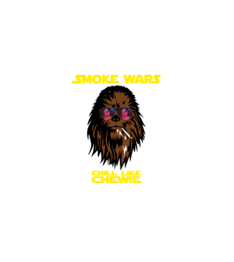 chewie minta fekete pólón