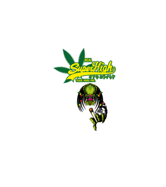 predator minta sötétkék pólón