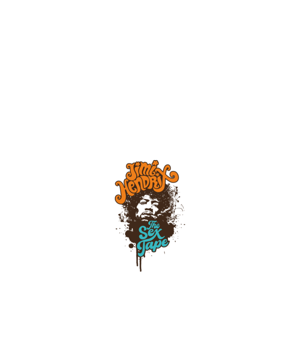 Jimmi Hendrix minta fehér pólón