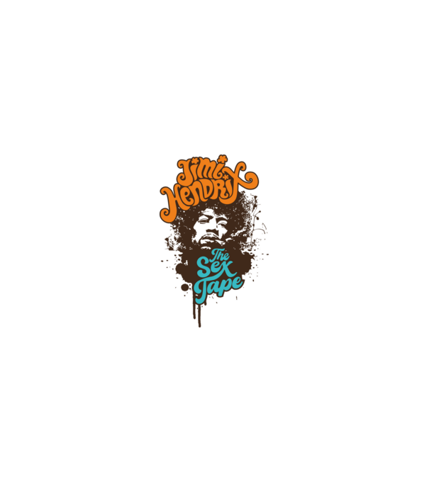 Jimmi Hendrix minta homokszín pólón