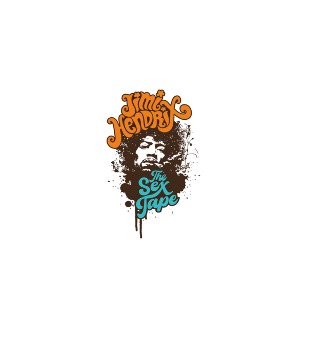 Jimmi Hendrix minta sárga pólón