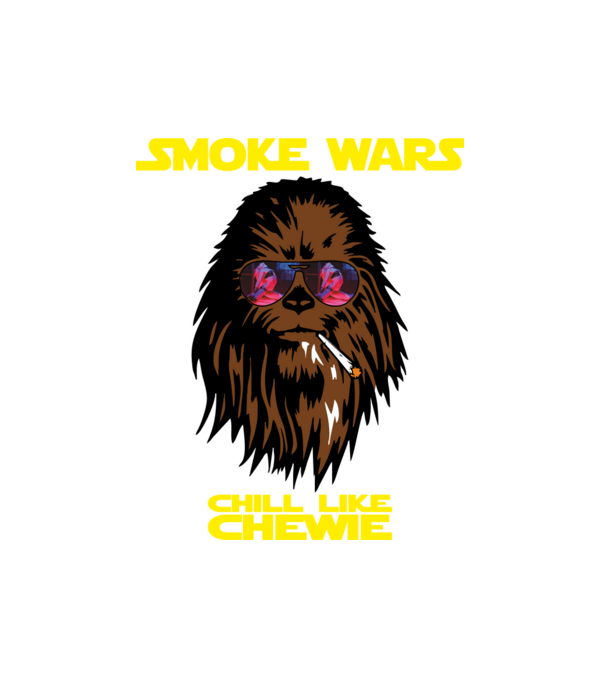 chewie minta fekete pólón