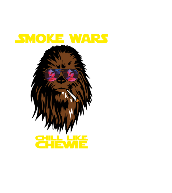 chewie minta fekete pólón