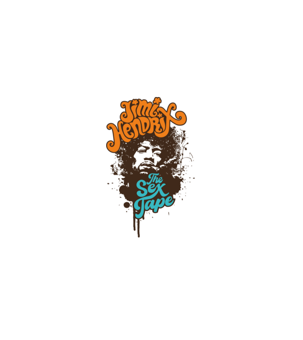 Jimmi Hendrix minta szürke pólón