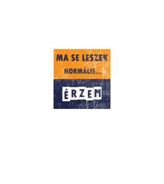 ma se leszek normális minta fehér/piros pólón