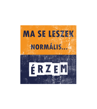 ma se leszek normális minta homokszín pólón