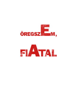 én nem öregszem  minta fekete pólón