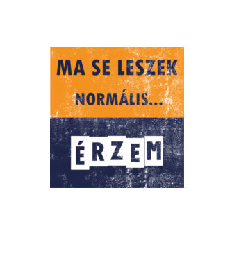 ma se leszek normális minta homokszín pólón