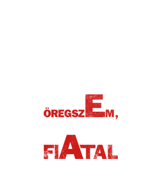 én nem öregszem  minta fehér pólón