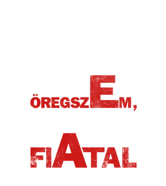 én nem öregszem  minta fekete pólón