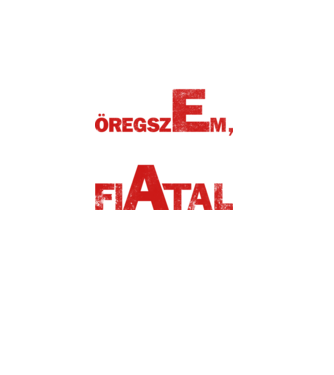 én nem öregszem  minta türkiz pólón