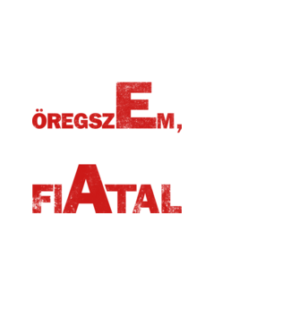 én nem öregszem  minta fehér pólón