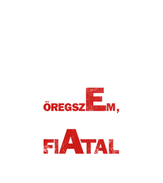 én nem öregszem  minta fekete pólón