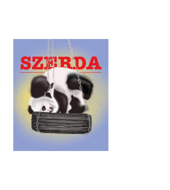 szerda minta fehér pólón