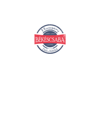 Békéscsaba minta fehér pólón
