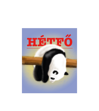 hétfő minta fehér pólón