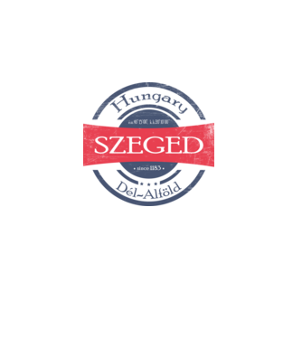 Szeged minta fehér pólón
