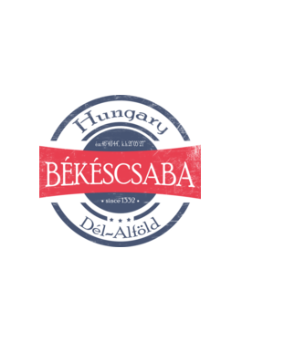 Békéscsaba minta világos rózsaszín pólón