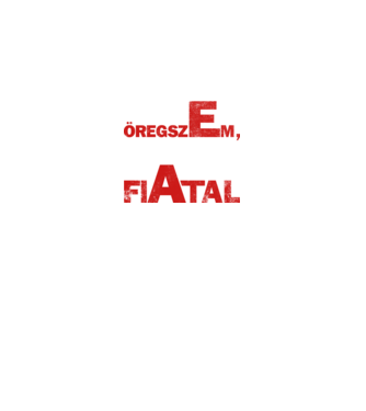 én nem öregszem  minta királykék pólón