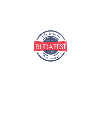 Budapest minta szürke pólón