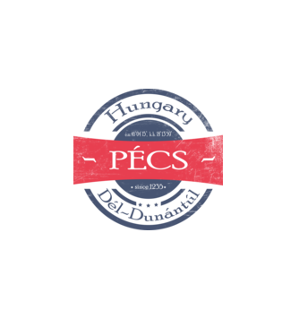 Pécs minta fehér pólón