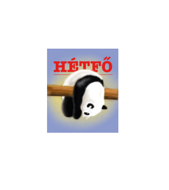 hétfő minta fekete pólón