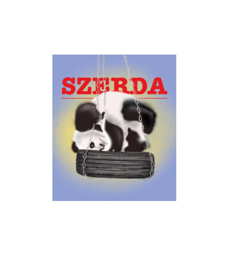 szerda minta fehér pólón