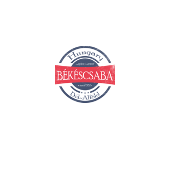 Békéscsaba minta fehér pólón