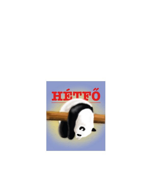 hétfő minta fehér pólón