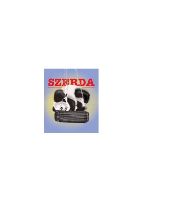 szerda minta fekete pólón