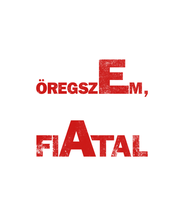 én nem öregszem minta homokszín pólón