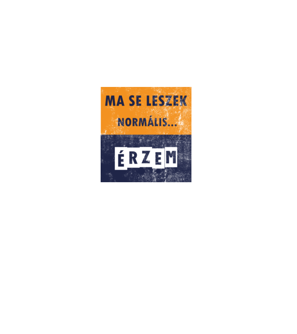 ma se leszek normális minta fehér pólón