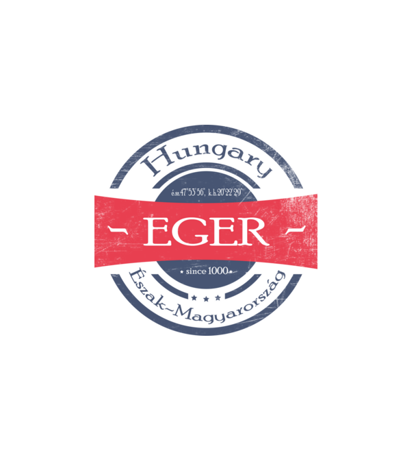 Eger minta fehér pólón