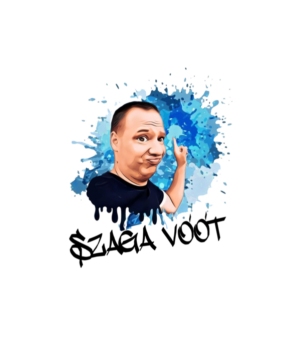 szagavoot minta fehér pólón