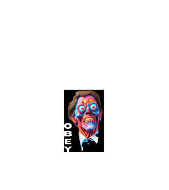 They live Obey minta fehér pólón