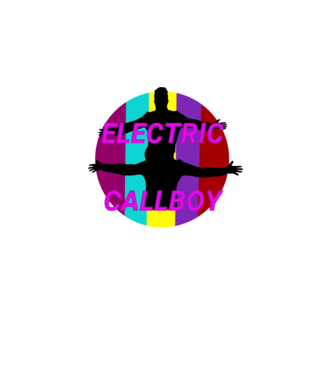 Electric Callboy minta világoskék pólón