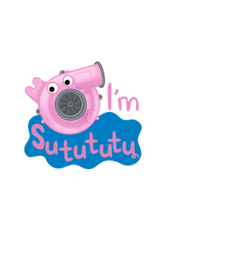 Turbopig minta fekete pólón