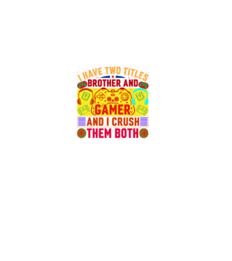 GAMER minta fekete pólón