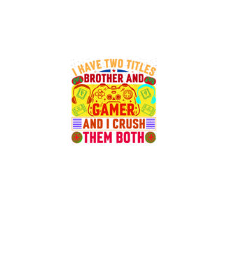 GAMER minta fekete pólón