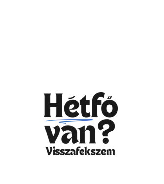 HÉTFŐ VAN ? VISSZAFEKSZEM  minta fehér pólón