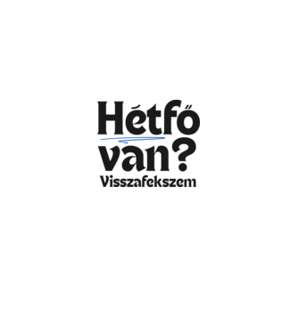 HÉTFŐ VAN ? VISSZAFEKSZEM  minta királykék pólón